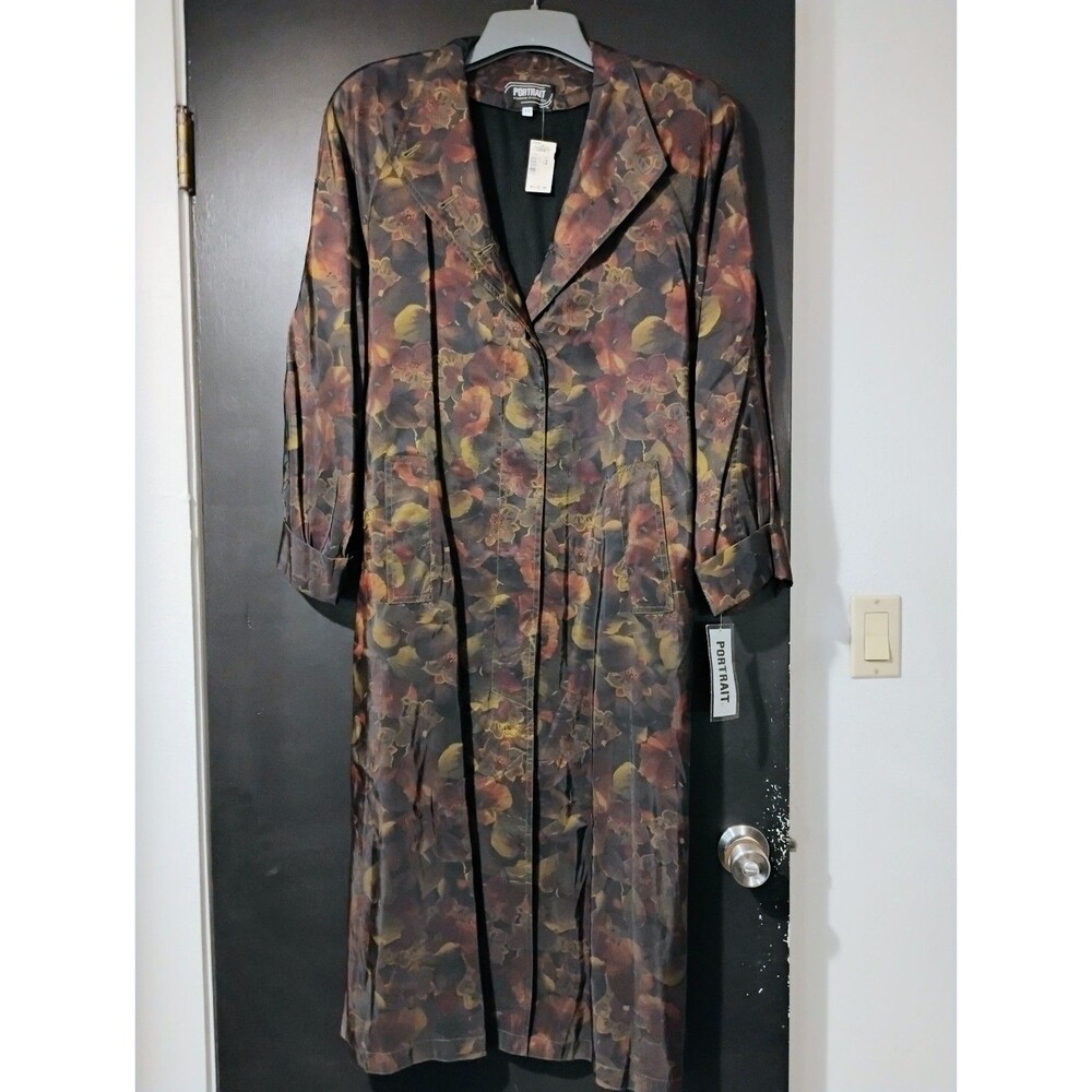 Vintage Portrait Raincoat Size 12